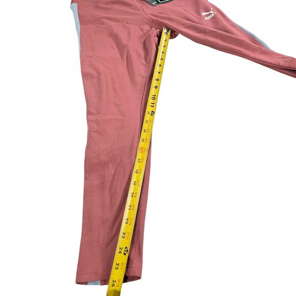 Puma Women Large NWT Iconic T7 Leggings Mauvewood Tight Fit Workout Athleisure - Picture 5 of 10